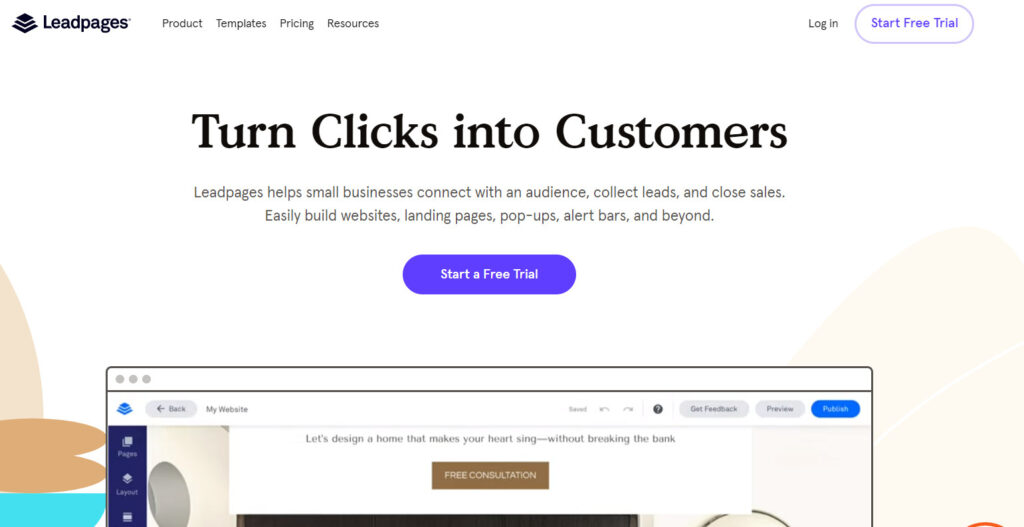 creating landing page leadpages