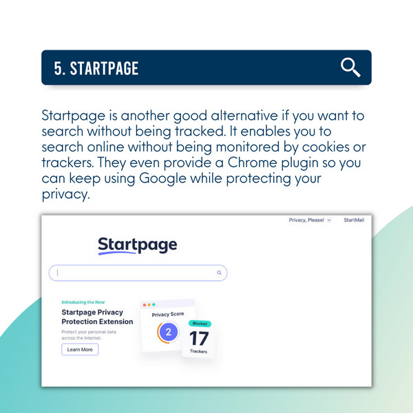 Startpage Search engine privacy protection - YDBS digital marketing