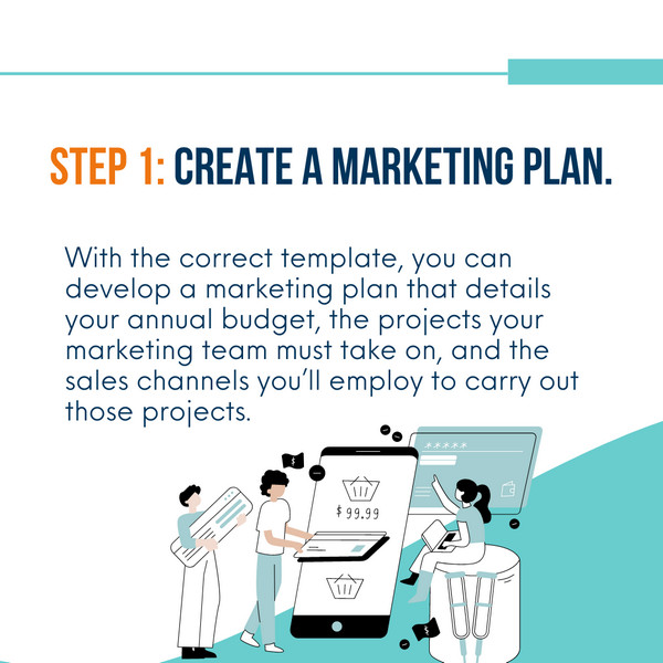 Complete marketing Strategy Step 1. create marketing plan