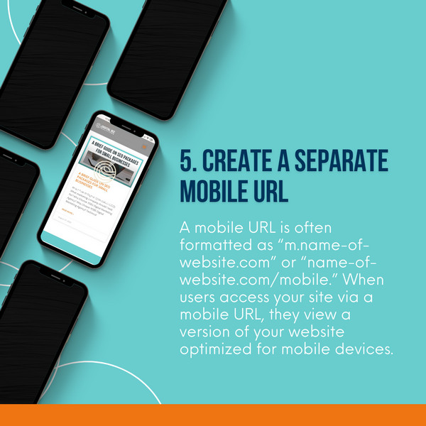 how to build mobile friendly site - Create a separate mobile URL