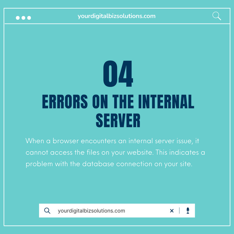 Errors on the Internal Server
