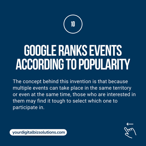 Google Ranks Events - SEO Strategy