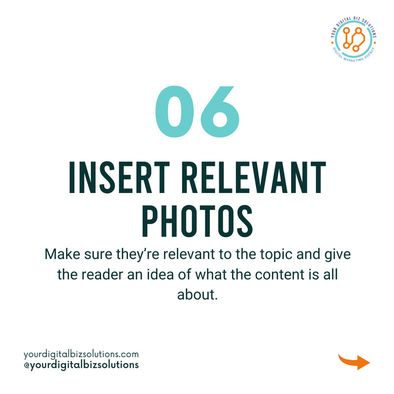 How To Write a Blog Post like a Pro Step 6 Insert Relevant Photos