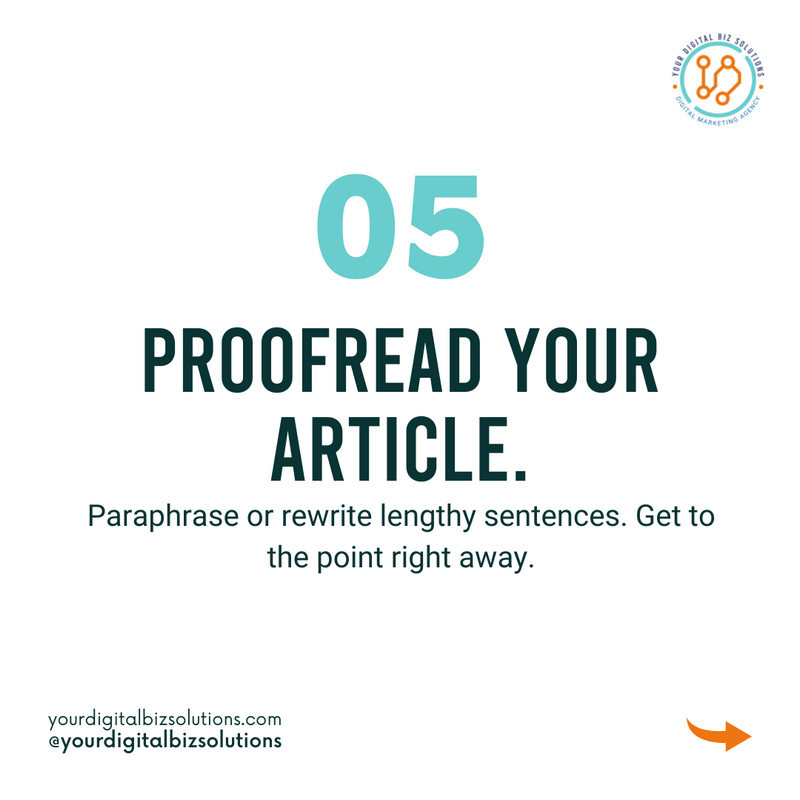 How To Write a Blog Post like a Pro Step 5 Proofread Your Article
