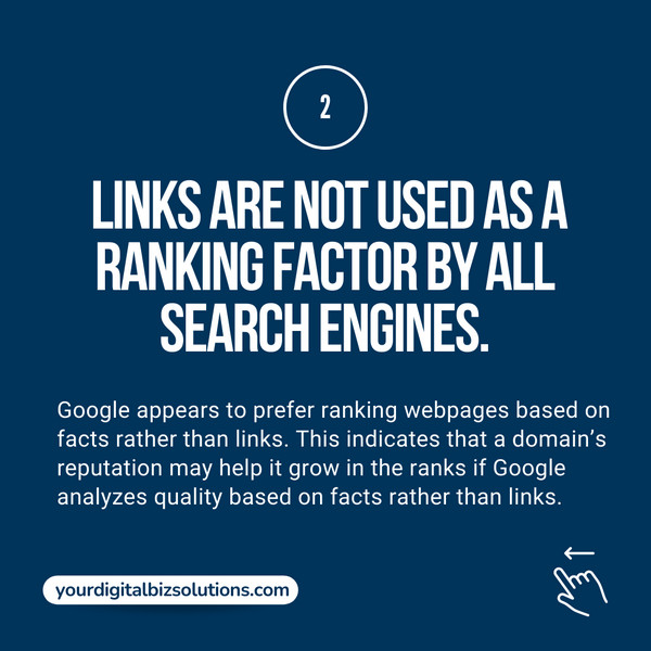 Links Ranking Factor SEO - YDBS