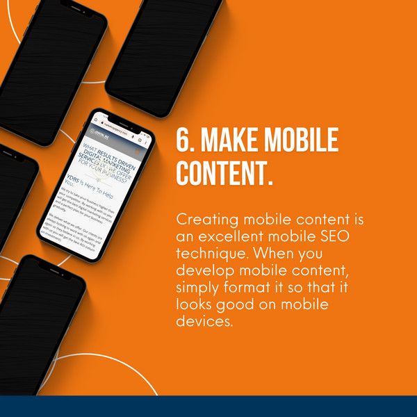 how to build mobile friendly site - Make mobile content
