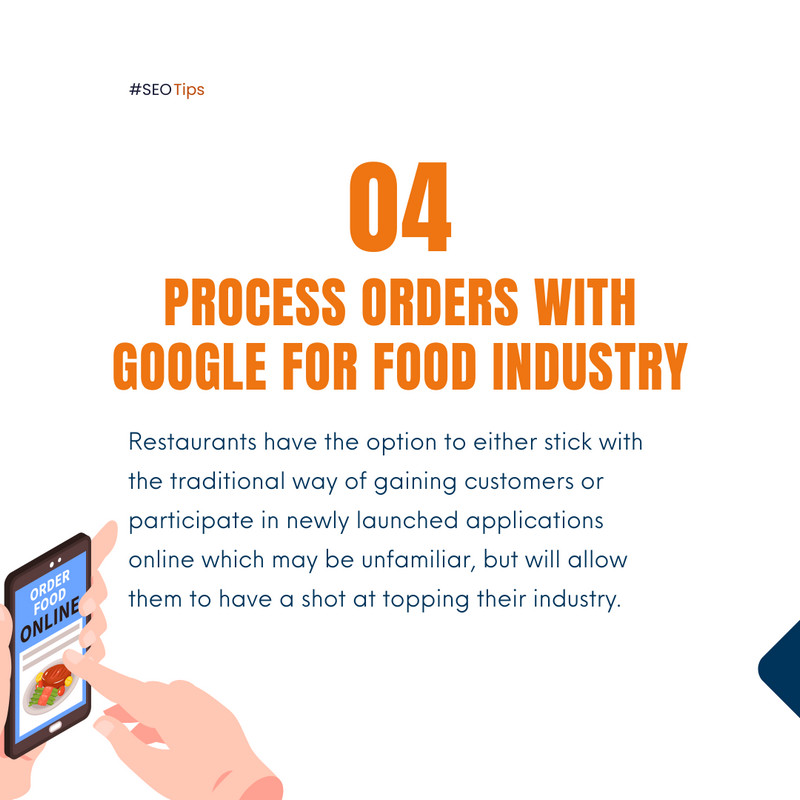 Process Orders with Google for Food Industry