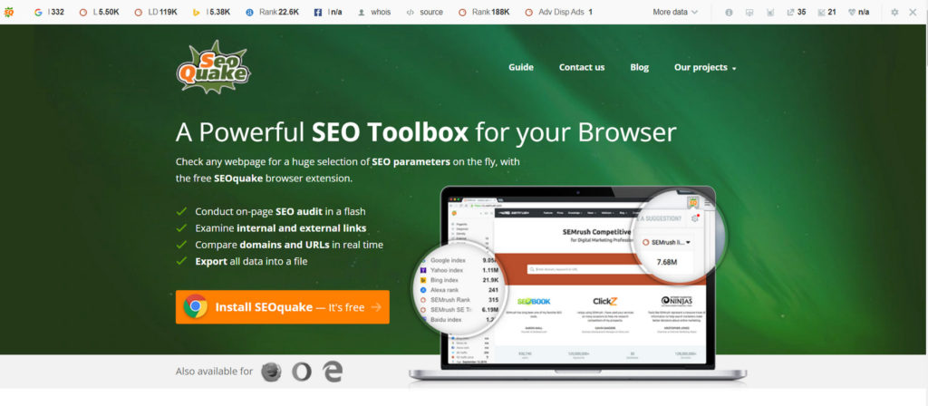 SEO Site Audit - SEO Quake tools