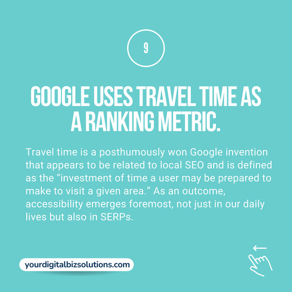 Travel Time as Ranking Metric - Local SEO Strategy