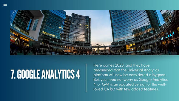Google Analytics 4 - digital marketing trends